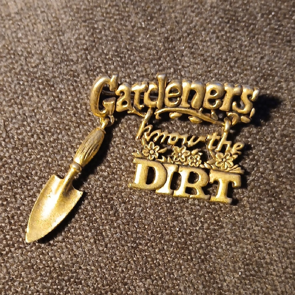Gold Gardeners Brooch